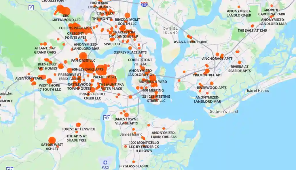 Charleston Map preview